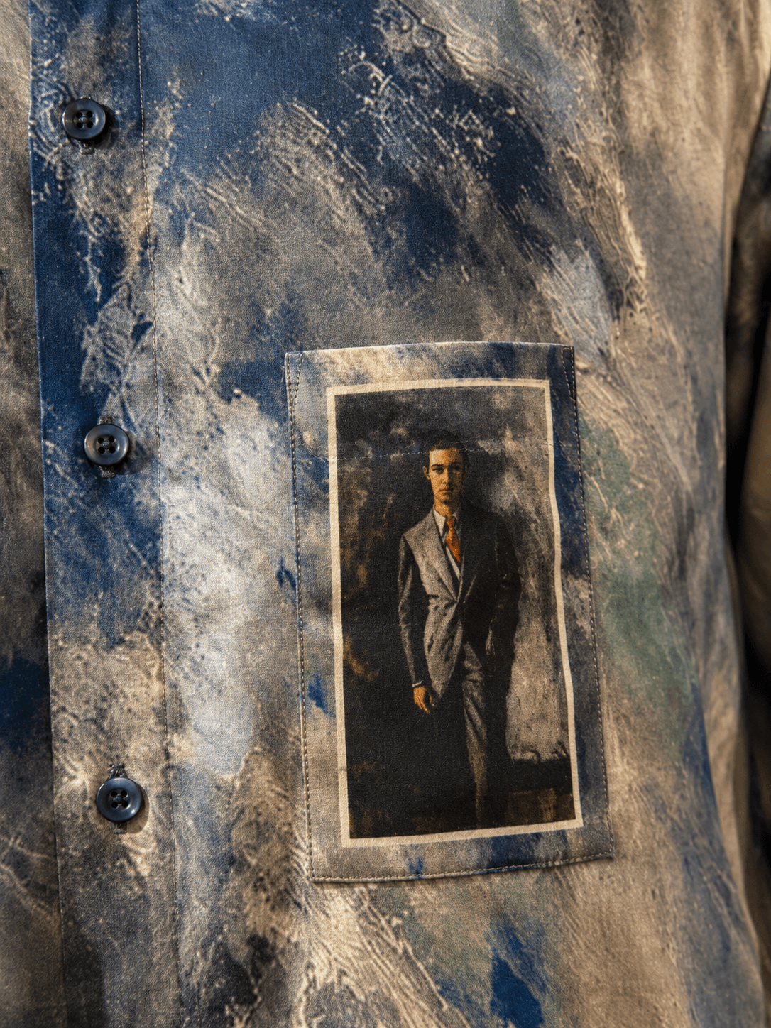 Men Frame Printed Shirt