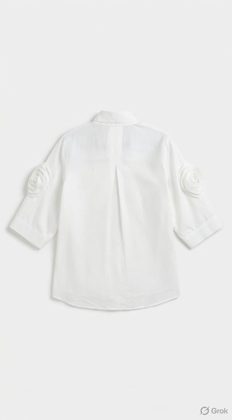White Rose Sleeve Shirt - cloth image 2