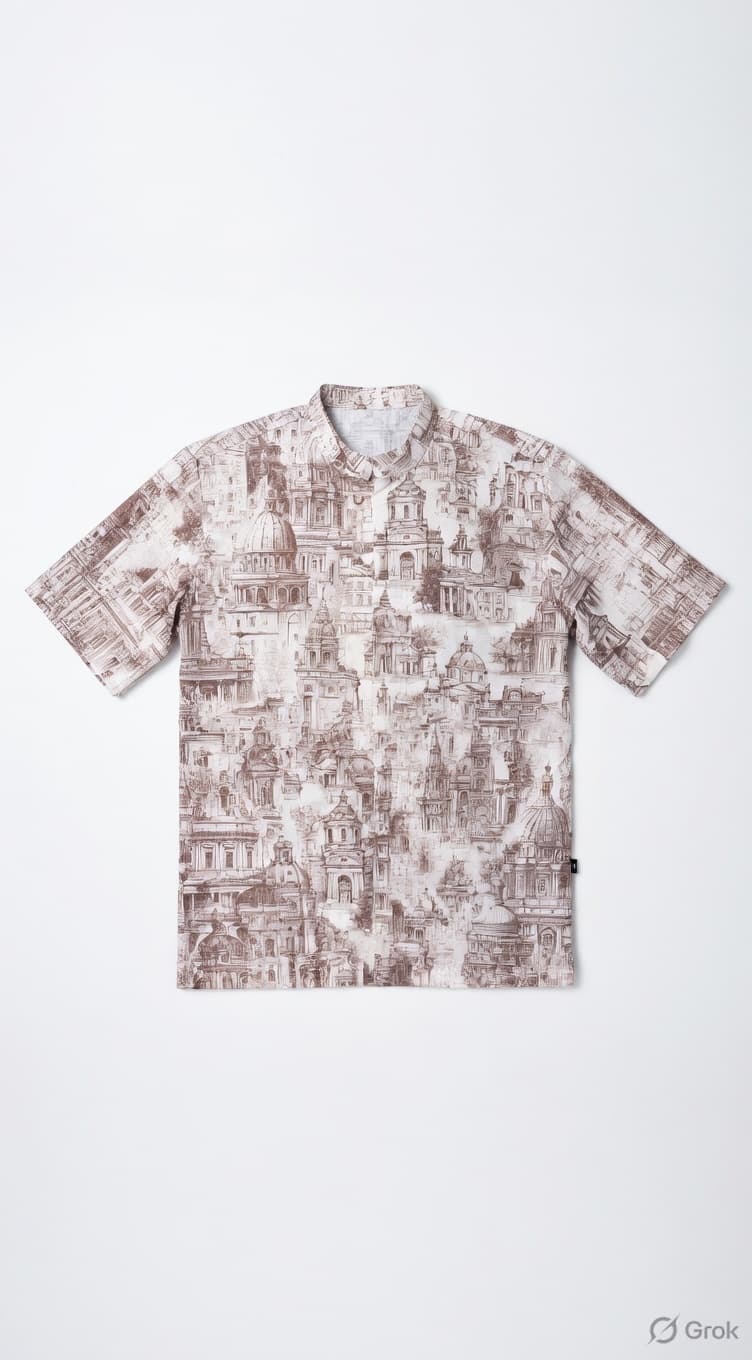 Architecture Printed Shirt - cloth image 1